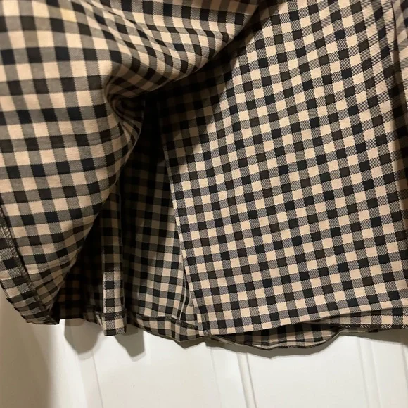 ASOS design asymmetrical mini skirt wrap‎ skirt size 10 tan and black - Picture 2 of 4